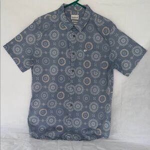 Quiksilver Gray Floral Shirt
